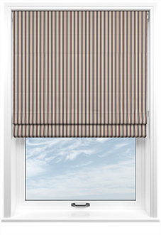 The British Stripe Co. Mary, Teignbridge No.2 - Twist&Fit Roman Blind